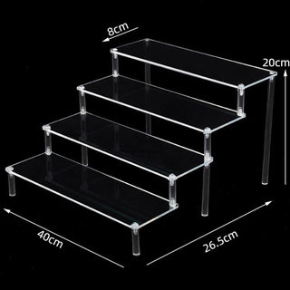 1 - 5 Acrylic Multi - Tier Collectible Display Stand | Great for Funko POP - Posedisplay