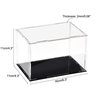 Sleek Acrylic Display Box with Black Base: A Modern Showcase Solution - Posedisplay