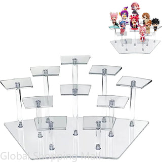 Acrylic Multi - Tier Display Stand for Collectibles: Elevate Your Collection - Posedisplay