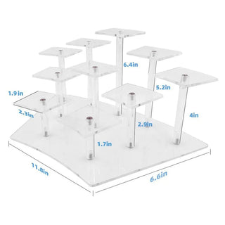 Anime Figures Display | Multi - Tier Display Stand for Collectibles - Posedisplay