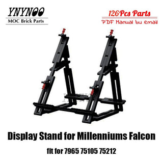 Display Stand for Star Wars Millennium Falcon Vertical MOC | for 05007 75105 75257 Ultimate Collectors - Posedisplay