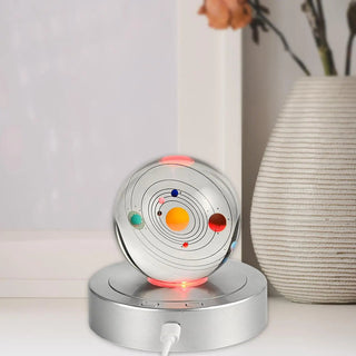 Illuminated LED Rotating Display Stand: Dynamic Showcase for Treasures - Posedisplay