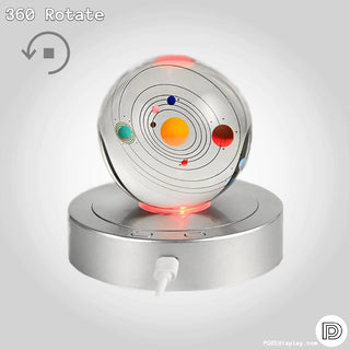 Illuminated LED Rotating Display Stand: Dynamic Showcase for Treasures - Posedisplay