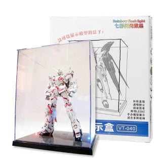 LED Illuminated Display Case: Dust - proof Showcase for Action Figures and Collectibles - Posedisplay