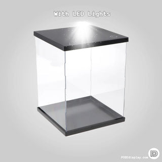 LED Lighted Display Case | Enhanced Case for Toy and Model Collection | Dustproof - Posedisplay