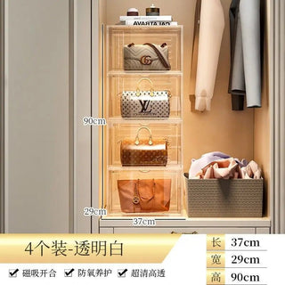 LED Lighted Luxury Display Cabinet Box | Dust - proof, Transparent | for Shoes and Fashion - Posedisplay