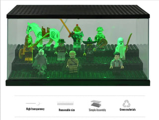 LEGO Illuminated Minifigures Showcase: LED Display Box for Building Blocks - Posedisplay