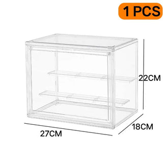 Modern Three - Layer Acrylic Display Rack for Collectibles and Toys - Posedisplay