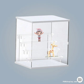 Modern Three - Layer Acrylic Display Rack for Collectibles and Toys - Posedisplay