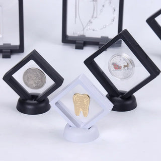 Retro - Styled Coin Display Stand: Elegantly Showcase Your Treasured Coins - Posedisplay