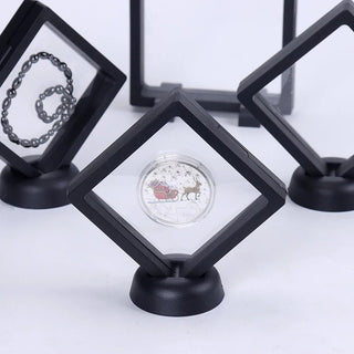 Retro - Styled Coin Display Stand: Elegantly Showcase Your Treasured Coins - Posedisplay