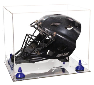 Showcase of Champions: Tailored Display Cases for Sports and Beyond | for Goalie Helmet - Posedisplay