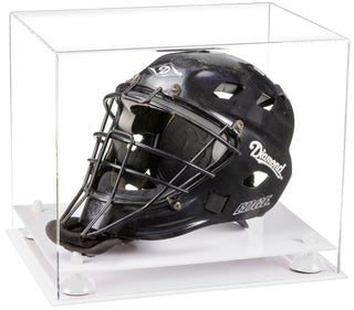 Showcase of Champions: Tailored Display Cases for Sports and Beyond | for Goalie Helmet - Posedisplay