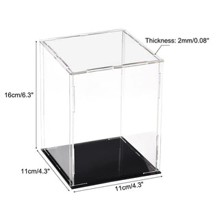 Sleek Acrylic Display Box with Black Base: A Modern Showcase Solution - Posedisplay