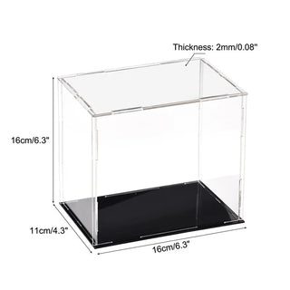 Sleek Acrylic Display Box with Black Base: A Modern Showcase Solution - Posedisplay