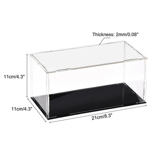 Sleek Acrylic Display Box with Black Base: A Modern Showcase Solution - Posedisplay