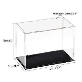 Sleek Acrylic Display Box with Black Base: A Modern Showcase Solution - Posedisplay