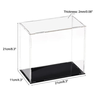 Sleek Acrylic Display Box with Black Base: A Modern Showcase Solution - Posedisplay