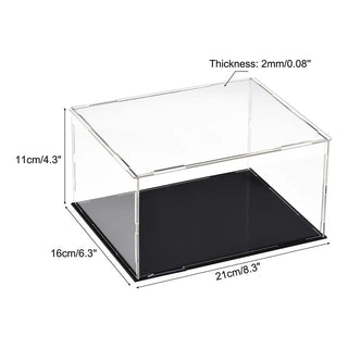 Sleek Acrylic Display Box with Black Base: A Modern Showcase Solution - Posedisplay