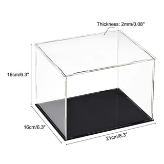 Sleek Acrylic Display Box with Black Base: A Modern Showcase Solution - Posedisplay