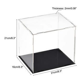 Sleek Acrylic Display Box with Black Base: A Modern Showcase Solution - Posedisplay