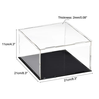 Sleek Acrylic Display Box with Black Base: A Modern Showcase Solution - Posedisplay