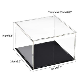 Sleek Acrylic Display Box with Black Base: A Modern Showcase Solution - Posedisplay