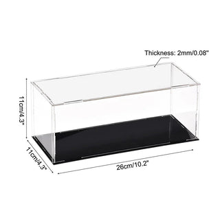 Sleek Acrylic Display Box with Black Base: A Modern Showcase Solution - Posedisplay