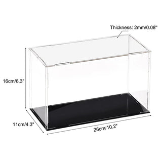 Sleek Acrylic Display Box with Black Base: A Modern Showcase Solution - Posedisplay