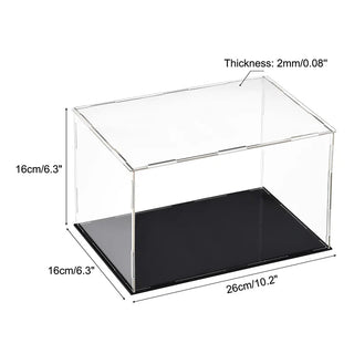 Sleek Acrylic Display Box with Black Base: A Modern Showcase Solution - Posedisplay