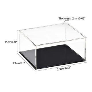 Sleek Acrylic Display Box with Black Base: A Modern Showcase Solution - Posedisplay