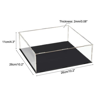 Sleek Acrylic Display Box with Black Base: A Modern Showcase Solution - Posedisplay