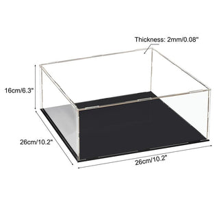 Sleek Acrylic Display Box with Black Base: A Modern Showcase Solution - Posedisplay