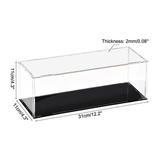 Sleek Acrylic Display Box with Black Base: A Modern Showcase Solution - Posedisplay