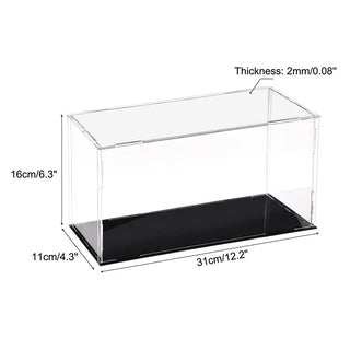 Sleek Acrylic Display Box with Black Base: A Modern Showcase Solution - Posedisplay