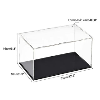 Sleek Acrylic Display Box with Black Base: A Modern Showcase Solution - Posedisplay