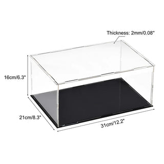 Sleek Acrylic Display Box with Black Base: A Modern Showcase Solution - Posedisplay