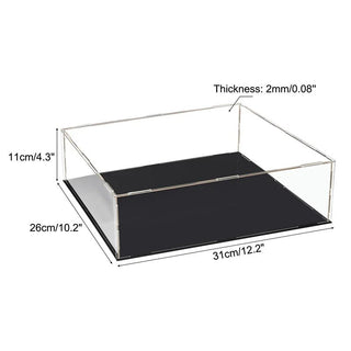 Sleek Acrylic Display Box with Black Base: A Modern Showcase Solution - Posedisplay