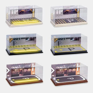 Sleek Showcase: Clear Acrylic Display Case with Ambient Lighting - Posedisplay