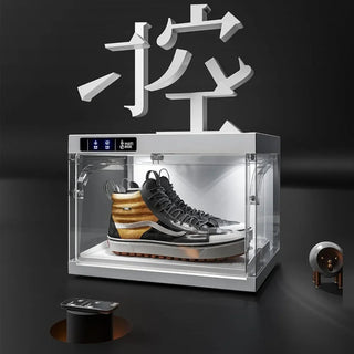 Smart LED Shoe Display Case with Remote Control - Posedisplay