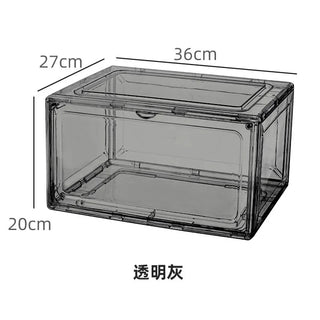 Sneaker Spotlight: Transparent Stackable Shoe Display Case | 1 - 2 - 3 Packs - Posedisplay