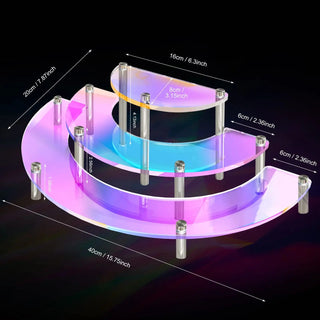 Versatile Acrylic Multi - Tier Display: Showcase Everything with Style - Posedisplay