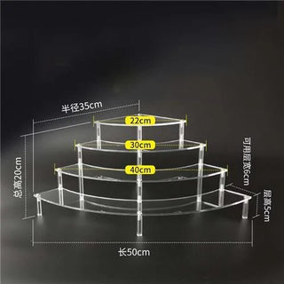 Versatile Acrylic Multi - Tier Display: Showcase Everything with Style - Posedisplay