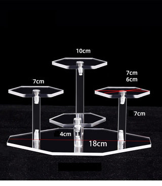 Versatile Acrylic Multi - Tier Display: Showcase Everything with Style - Posedisplay