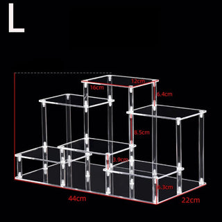 Versatile Acrylic Multi - Tier Display: Showcase Everything with Style - Posedisplay