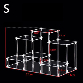 Versatile Acrylic Multi - Tier Display: Showcase Everything with Style - Posedisplay