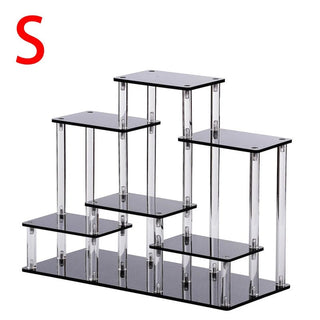 Versatile Acrylic Multi - Tier Display: Showcase Everything with Style - Posedisplay