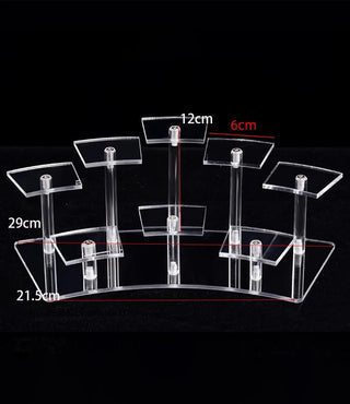 Versatile Acrylic Multi - Tier Display: Showcase Everything with Style - Posedisplay