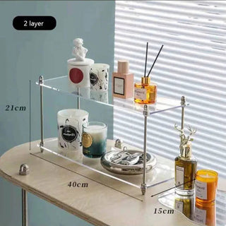 Versatile Acrylic Three - Tier Display Stand: Elegantly Organize Your Essentials - Posedisplay