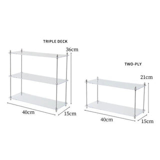 Versatile Acrylic Three - Tier Display Stand: Elegantly Organize Your Essentials - Posedisplay